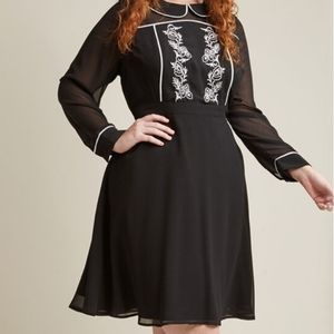 Long Sleeve Collared Dress